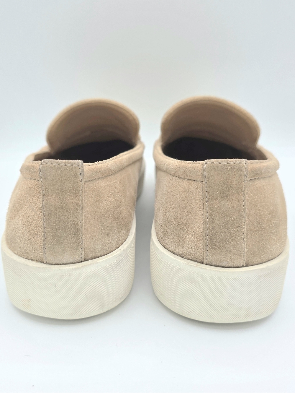 Vince Suede Loafers Womens 8.5 Tan Slip On Flats Leather Comfort Casual Shoes - Picture 3 of 12